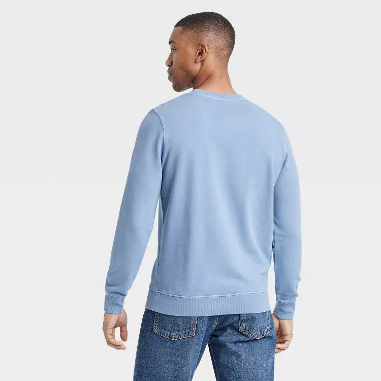 Men's French Terry Crewneck Pullover Sweatshirt