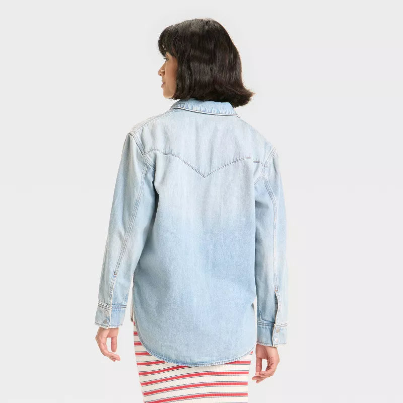 Women Blue Jeans Jacket
