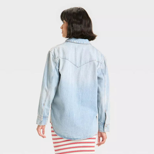 Women Blue Jeans Jacket