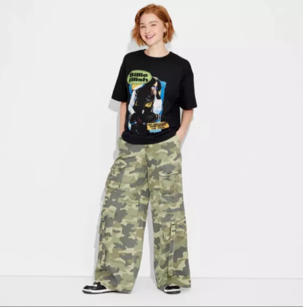 Women's Billie Eilish Tour Oversized Short Sleeve Graphic T-Shirt